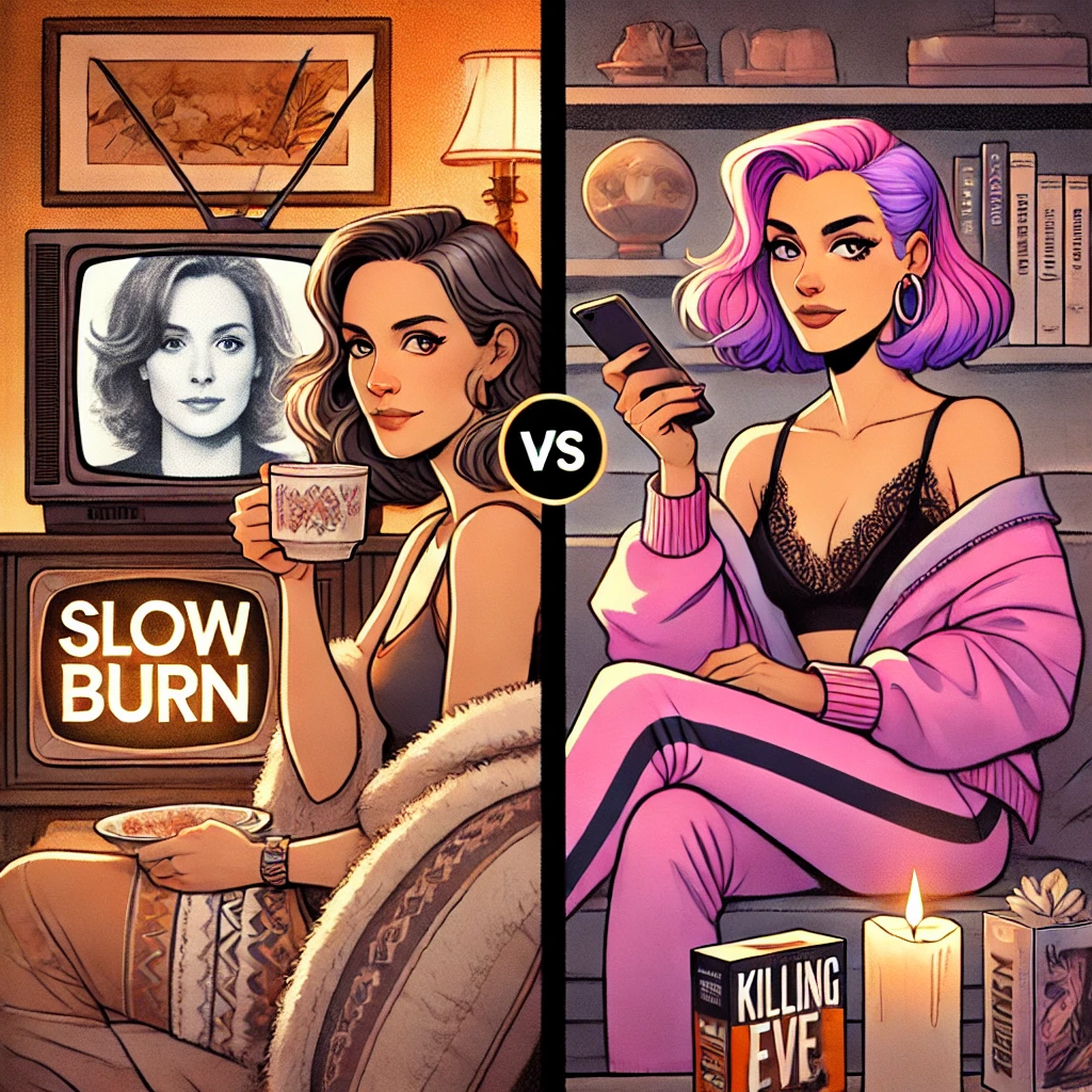 Slow Burn Sandy and Pop Culture Polly Savor or Binge